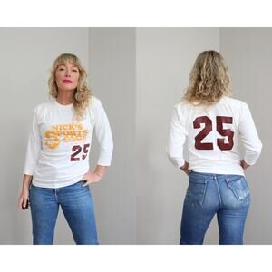 1970's Vintage Illinois Nick's Sports Saloon Jersey Shirt Women's XS SM Men's XS